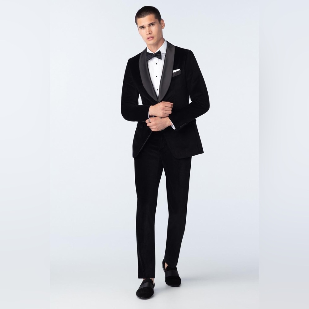 Indochino Harford Velvet Black Tuxedo (Brand New with tags)